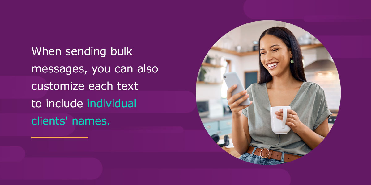 customize each text