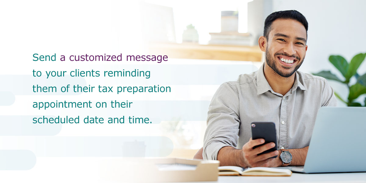 send a customized message to your clients