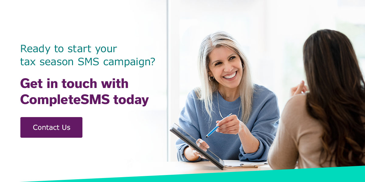 ready to start your tax season sms campaign