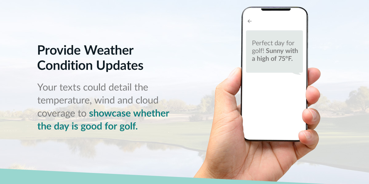 Weather updates through SMS