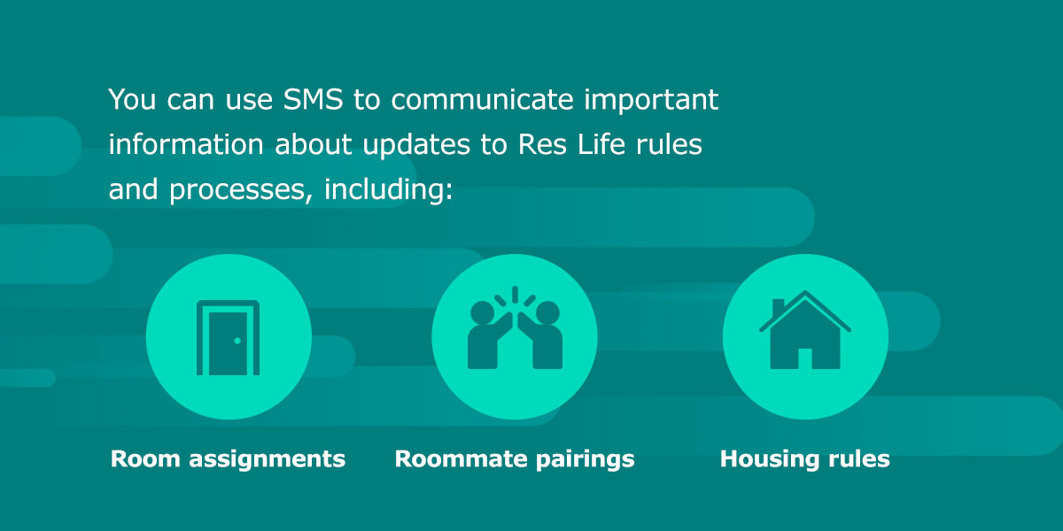use SMS to communicate important information
