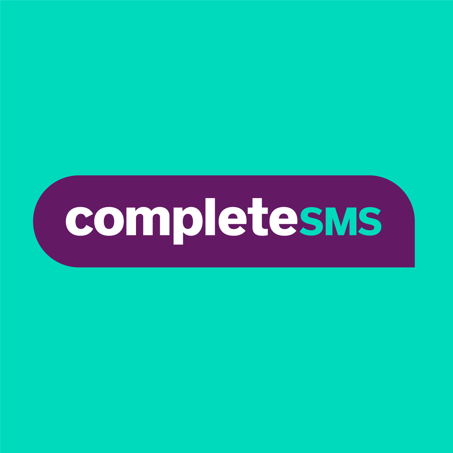 CompleteSMS logo on green background