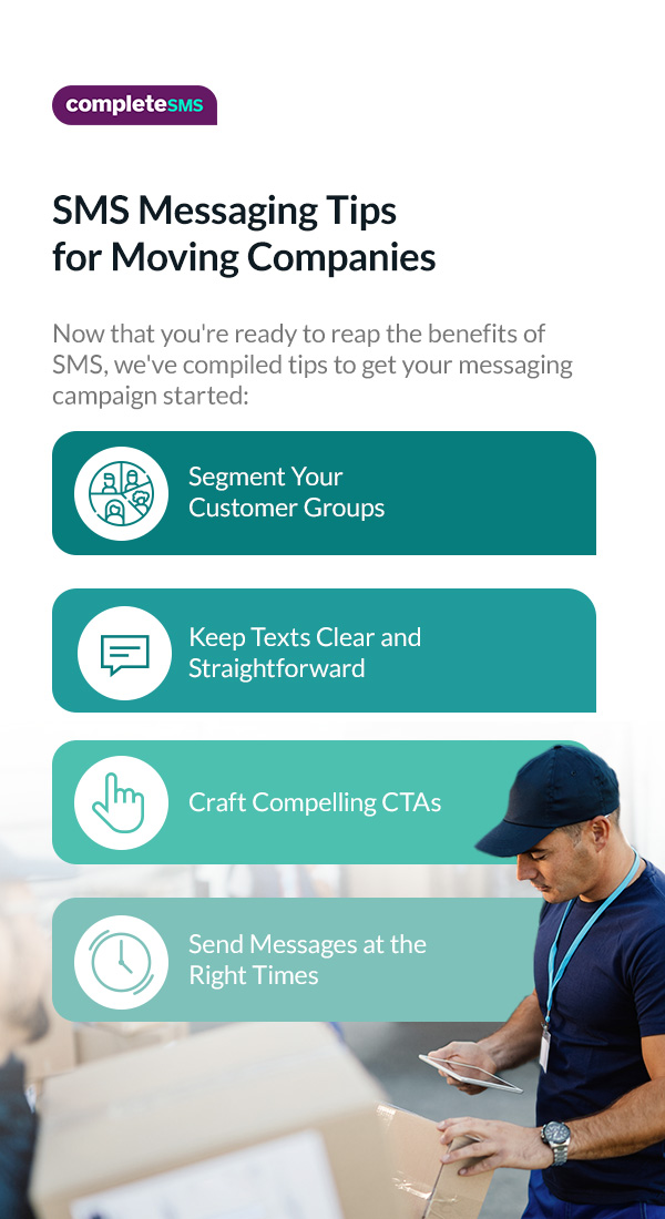 SMS messaging tips for moving companies