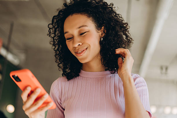 Woman using a mobile phone